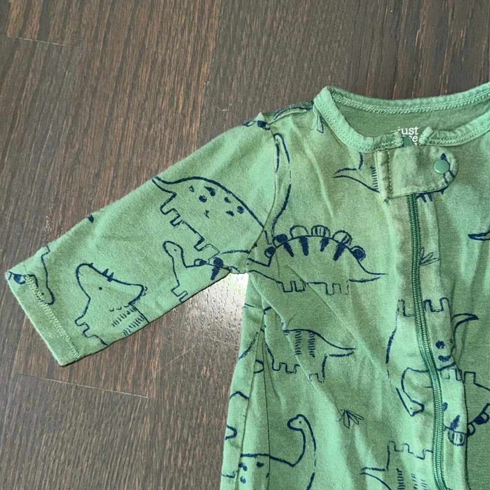 Just One You by Carter’s Green Dinosaur Footie Sleeper Baby 3M